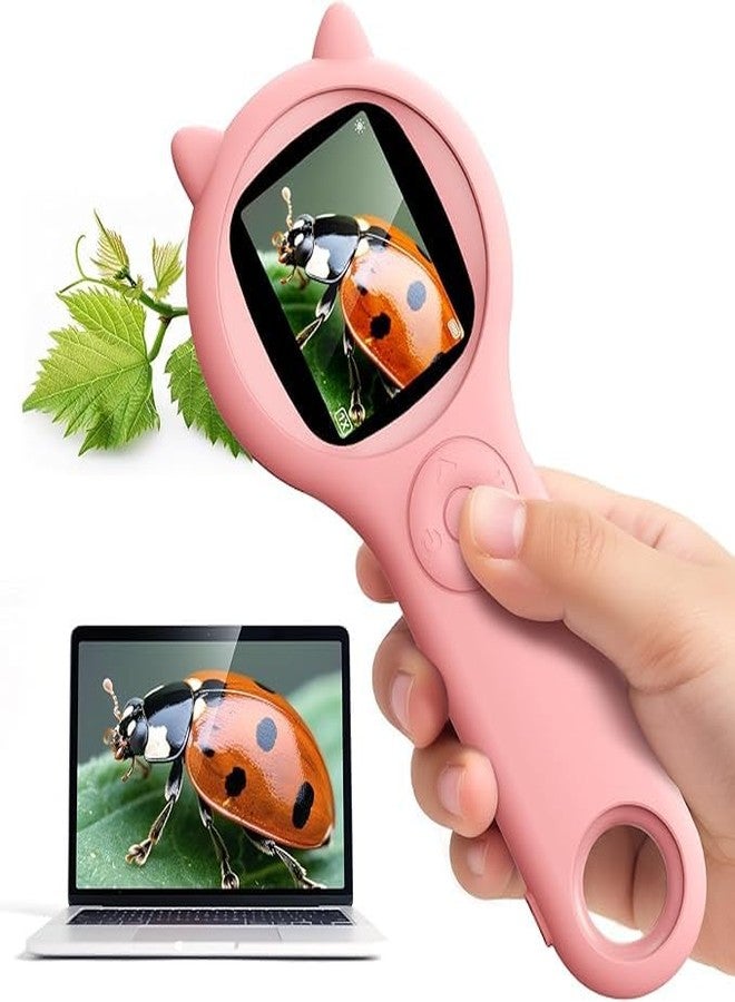 SANTALON Digital Pocket Microscope for Kids up to 400X | Portable Handheld Magnifying Glass & Learning Microscope for Students | STEM Science Exploration Kit for School Projects & Interactive Learning - Image 1